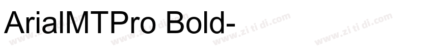 ArialMTPro Bold字体转换